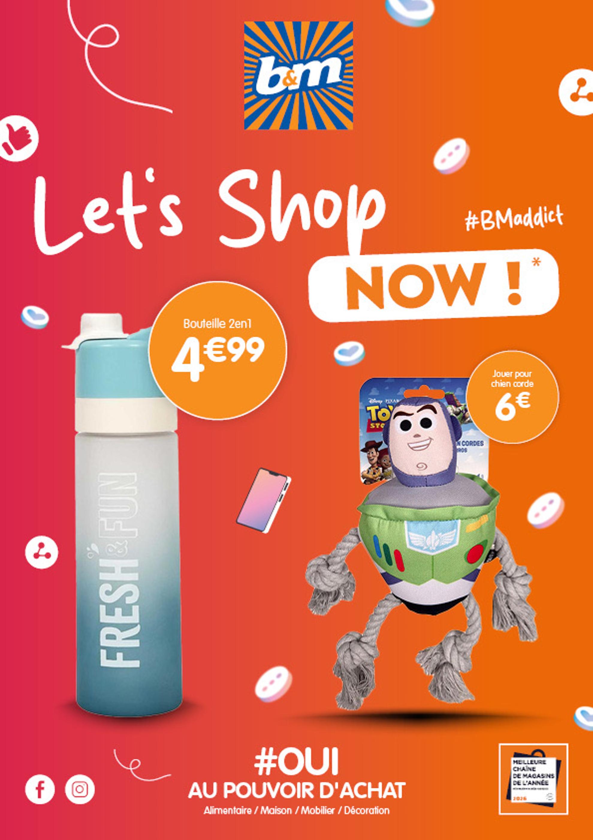 Prospectus B&M à Saint-Maximin, "Let's Shop NOW !", 1 page, 03/07/2026 - 16/07/2026